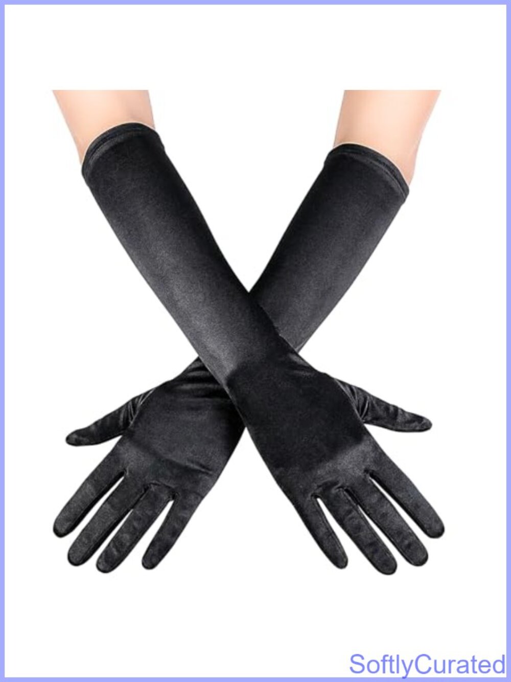 Long Satin Opera Gloves Elbow Length Formal Evening Party Gloves
